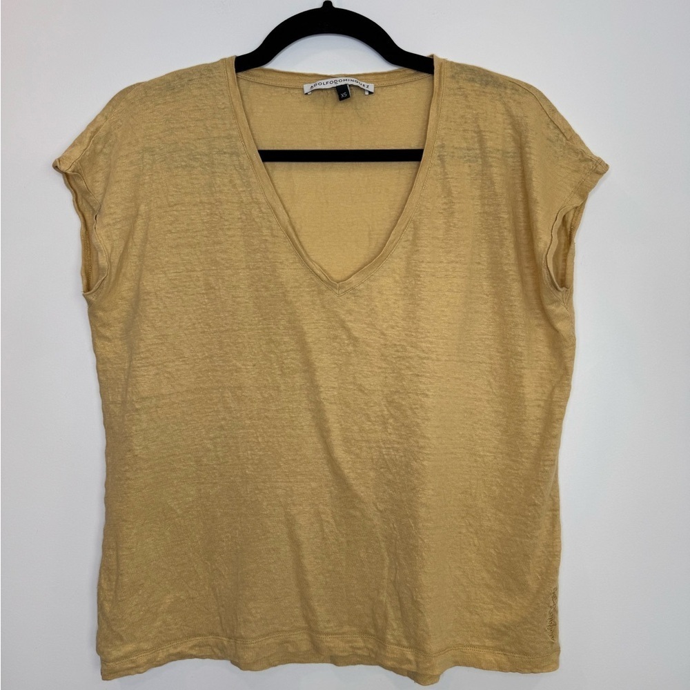 Adolfo Dominguez linen short sleeve size XS
